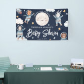Niedliche Woodland Animal Space Babydusche Banner (Messeveranstaltung)