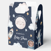 Niedliche Woodland Animal Space Babydusche Geschenkschachtel (Geöffnet)