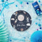 Niedliche Woodland Animal Space Babydusche Pappteller (Party)