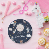 Niedliche Woodland Animal Space Babydusche Pappteller (Party)