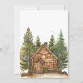 Niedliche Woodland Animals Kinderdusche Einladung (Rückseite)