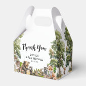 Niedliche Woodland Animals Kinderdusche Geschenkschachtel (Rückseite)