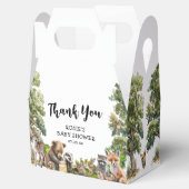 Niedliche Woodland Animals Kinderdusche Geschenkschachtel (Geöffnet)