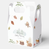 Niedliche Woodland Animals Kinderdusche Geschenkschachtel (Geöffnet)