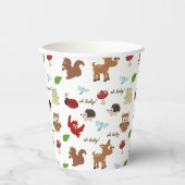 Niedliche Woodland Animals Kinderdusche Pappbecher (Vorderseite)