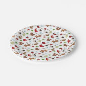 Niedliche Woodland Animals Kinderdusche Pappteller (Schrägansicht)