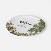 Niedliche Woodland Animals Kinderdusche Pappteller (Schrägansicht)