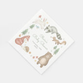 Niedliche Woodland Animals Kinderdusche Serviette (Ecke)