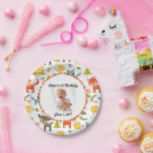 Niedliche Woodland Animes Custom Foto Party Teller (Party)