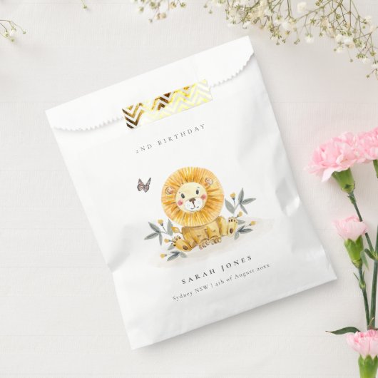Niedliche Woodland Baby Lion Folies jedes Alter Ge Geschenktütchen (Versiegelt)