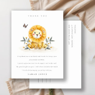 Niedliche Woodland Baby Lion Folies jedes Alter Ge Postkarte