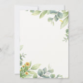 Niedliche Woodland-Babydusche Einladung (Rückseite)