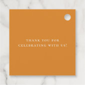 Niedliche Woodland Deer Fall Baby Dusche Geschenkanhänger (Rückseite)