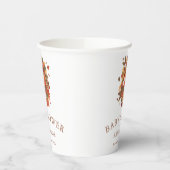 Niedliche Woodland Fox Cub Babydusche Pappbecher (Links)