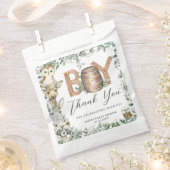 Niedliche Woodland Tiere Grüne Kinderdusche Geschenktütchen (Ausgeschnitten)