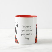 Niedliche Wordplay Liebe Mops Tasse (Zentrum)