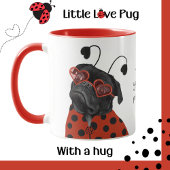 Niedliche Wordplay Liebe Mops Tasse