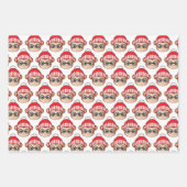 Niedliche Wrackpapier für Weihnachtsaffen Geschenkpapier Set (Vorderseite)