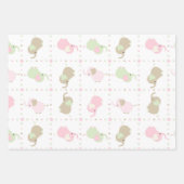 Niedliche Wrapping Paper Sheets für Babyduschen Geschenkpapier Set (Vorderseite 3)