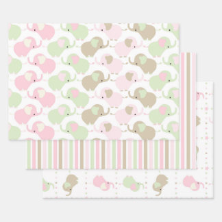 Niedliche Wrapping Paper Sheets für Babyduschen Geschenkpapier Set
