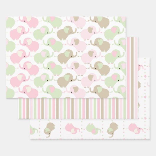 Niedliche Wrapping Paper Sheets für Babyduschen Geschenkpapier Set (Set)