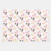 Niedliche Wrapping Paper Sheets für Babyduschen Geschenkpapier Set (Vorderseite 3)