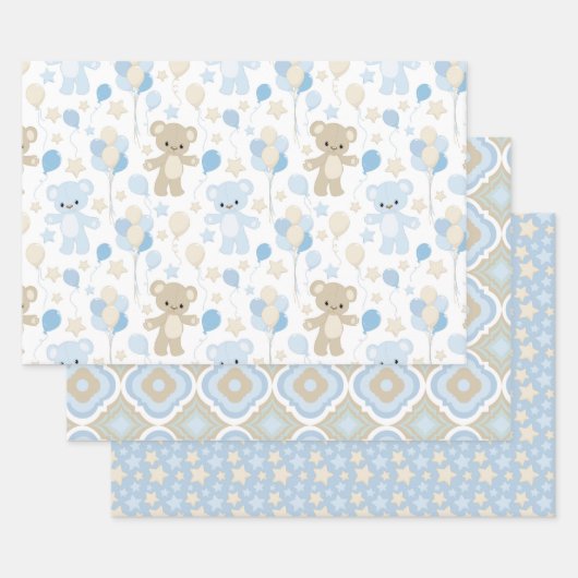Niedliche Wrapping Paper Sheets für Babyduschen Geschenkpapier Set (Set)