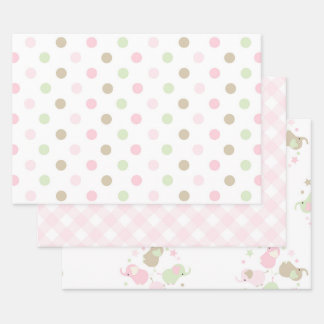 Niedliche Wrapping Paper Sheets für Babyduschen Geschenkpapier Set