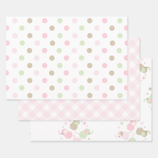 Niedliche Wrapping Paper Sheets für Babyduschen Geschenkpapier Set (Set)
