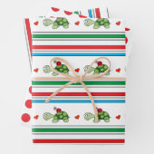 Niedliche Wrapping Paper Sheets für Schildkröten u Geschenkpapier Set (Beispiel)