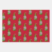 Niedliche Wrapping Paper Sheets von Santa Gnome Geschenkpapier Set (Vorderseite 2)