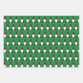 Niedliche Wrapping Paper Sheets von Santa Gnome Geschenkpapier Set (Vorderseite)