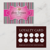 NIEDLICHE WUNDERLICHE LOYALITÄTS-KARTE TREUEKARTE (Vorne/Hinten)