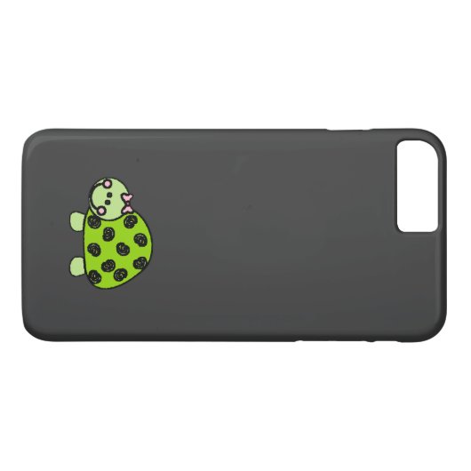Niedliche wunderliche Schildkröte-Dame Case-Mate iPhone Hülle (Rückseite (Horizontal))
