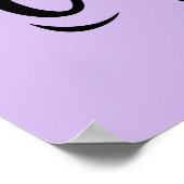 Niedliche Wurffreundlichkeit wie Konfetti Poster (Ecke)