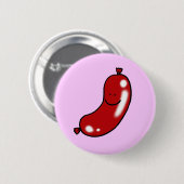 Niedliche Wurst Button (Vorne & Hinten)