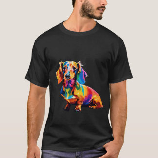Niedliche Wurst Hund tierische LGBT-Stolz Hunde T- T-Shirt