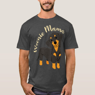 Niedliche Wurst Hund Würstchen Mama Dackel T-Shirt