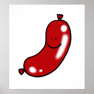 Niedliche Wurst Poster