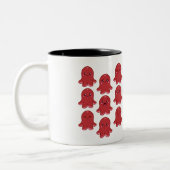 Niedliche Wurstfaktoren Zweifarbige Tasse (Links)