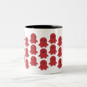 Niedliche Wurstfaktoren Zweifarbige Tasse (Mittel)