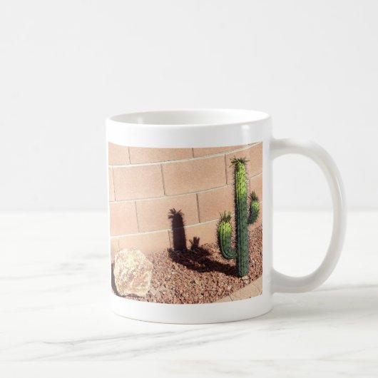 Niedliche Wüste Saguaro Cacti Kaffee Tasse (Rechts)