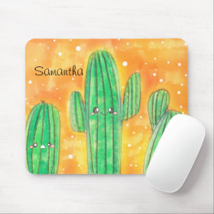 Niedliche Wüstenkaktus Mousepad