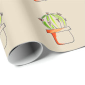 Niedliche Wüstenkunst Geschenkpapier (Rolleneckpunkt)