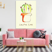 Niedliche Wüstenkunst Leinwanddruck (Insitu (Wohnzimmer))