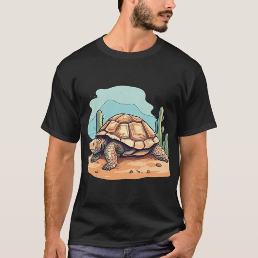 "Niedliche Wüstenschildkröte T-Shirt (Vorderseite)