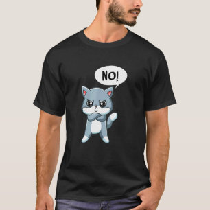 Niedliche wütende Aussage Katze T-Shirt