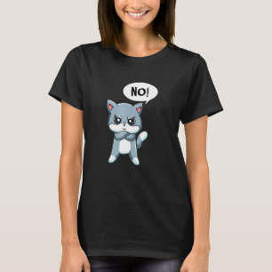 Niedliche wütende Aussage Katze T-Shirt