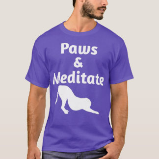 Niedliche Yoga-Designs für Hundeliebhaber Paws und T-Shirt