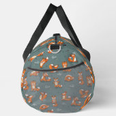 niedliche Yogafüchse grün Duffle Bag (Rechts)